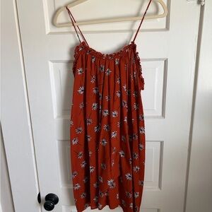 Madewell Red Floral Dress